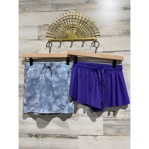 Liberty Pro Freely Shorts Skort Girls Medium Purple Blue Tie Dye Athletic EUC